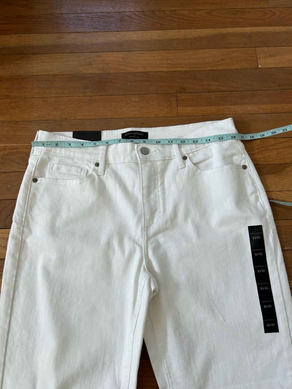 Banana Republic Factory White Straight Leg Jeans - Picture 6 of 10